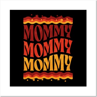 Cute Mom t for mommies - mommy to be groovy Posters and Art